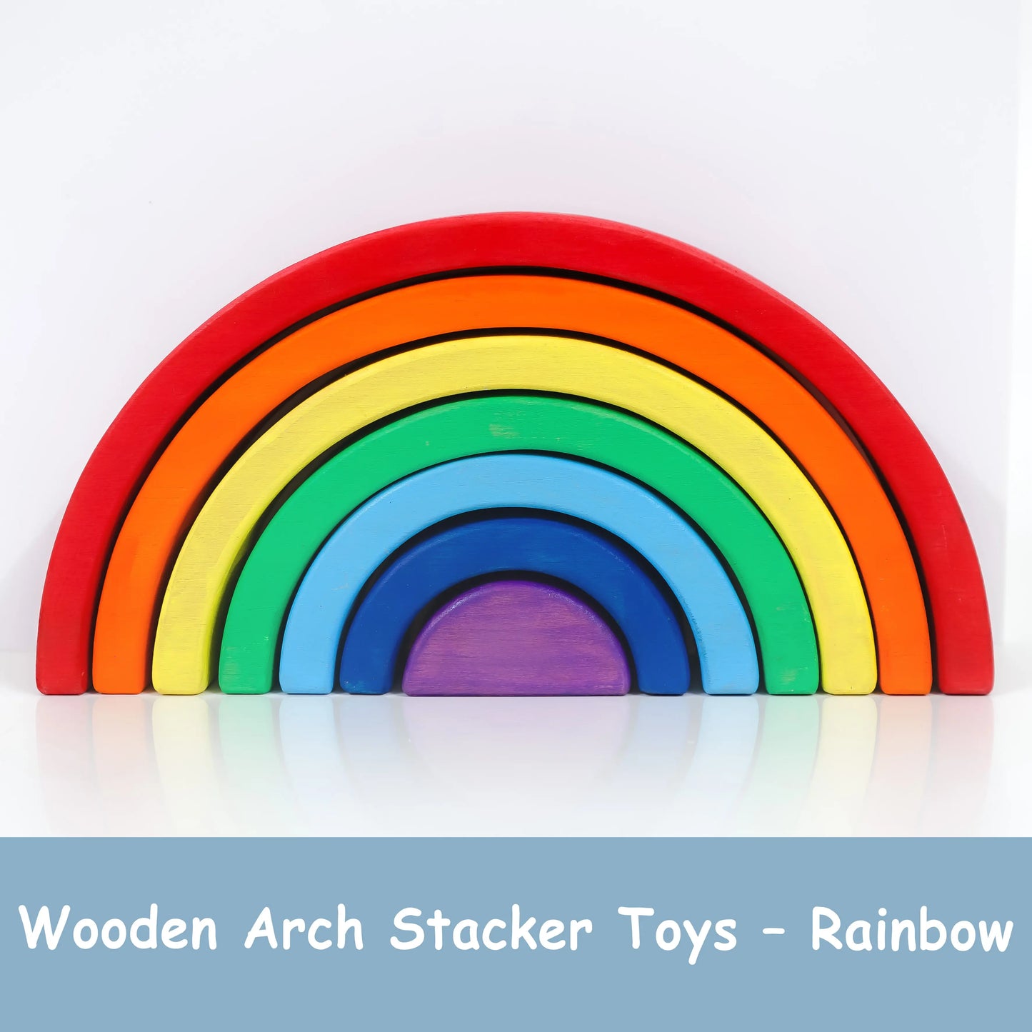 Curve Rainbow Wooden Stacker