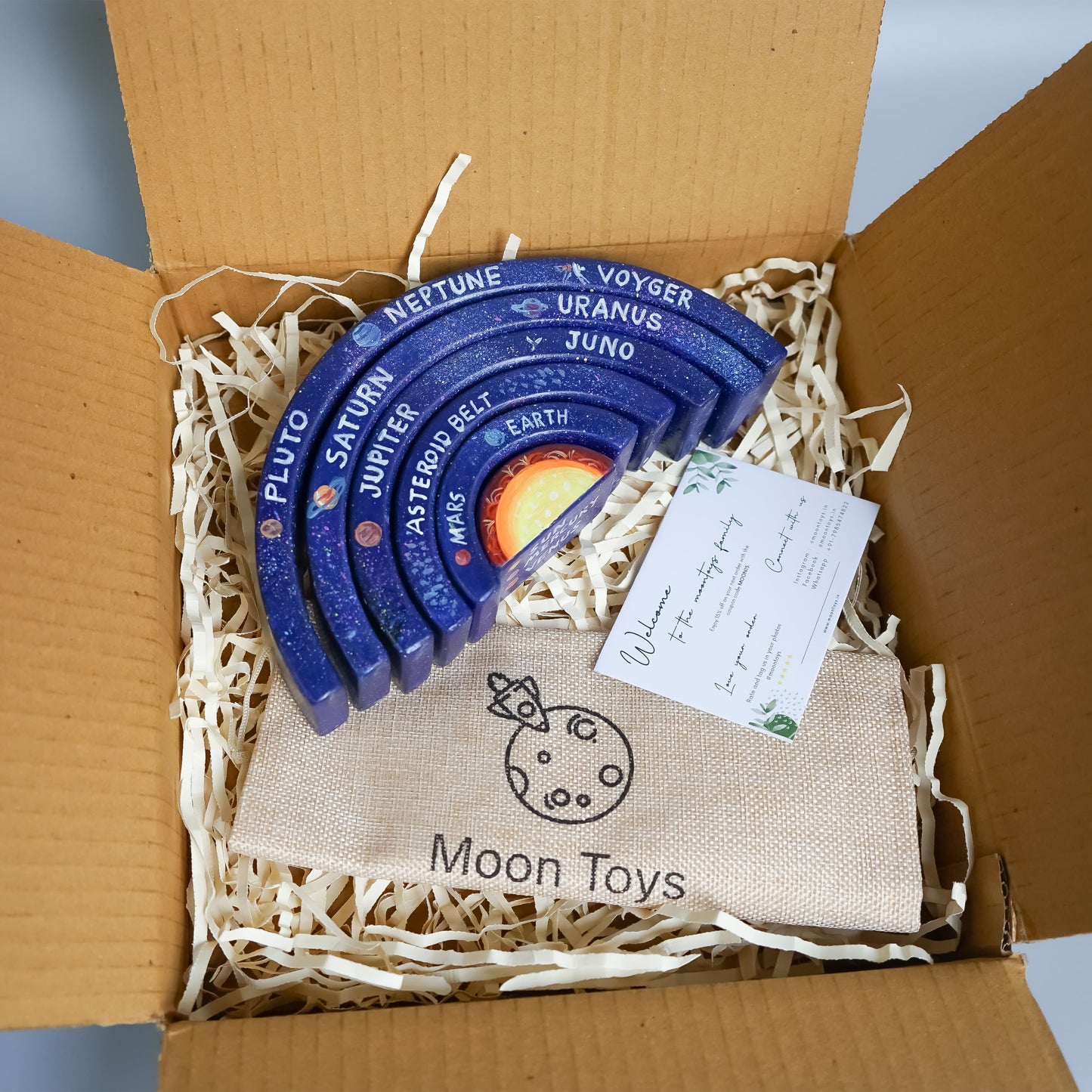 Solar System Wooden Stacker Toy