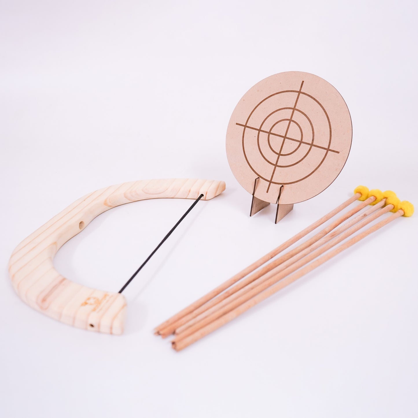Handmade Wooden Bow and Arrow Set