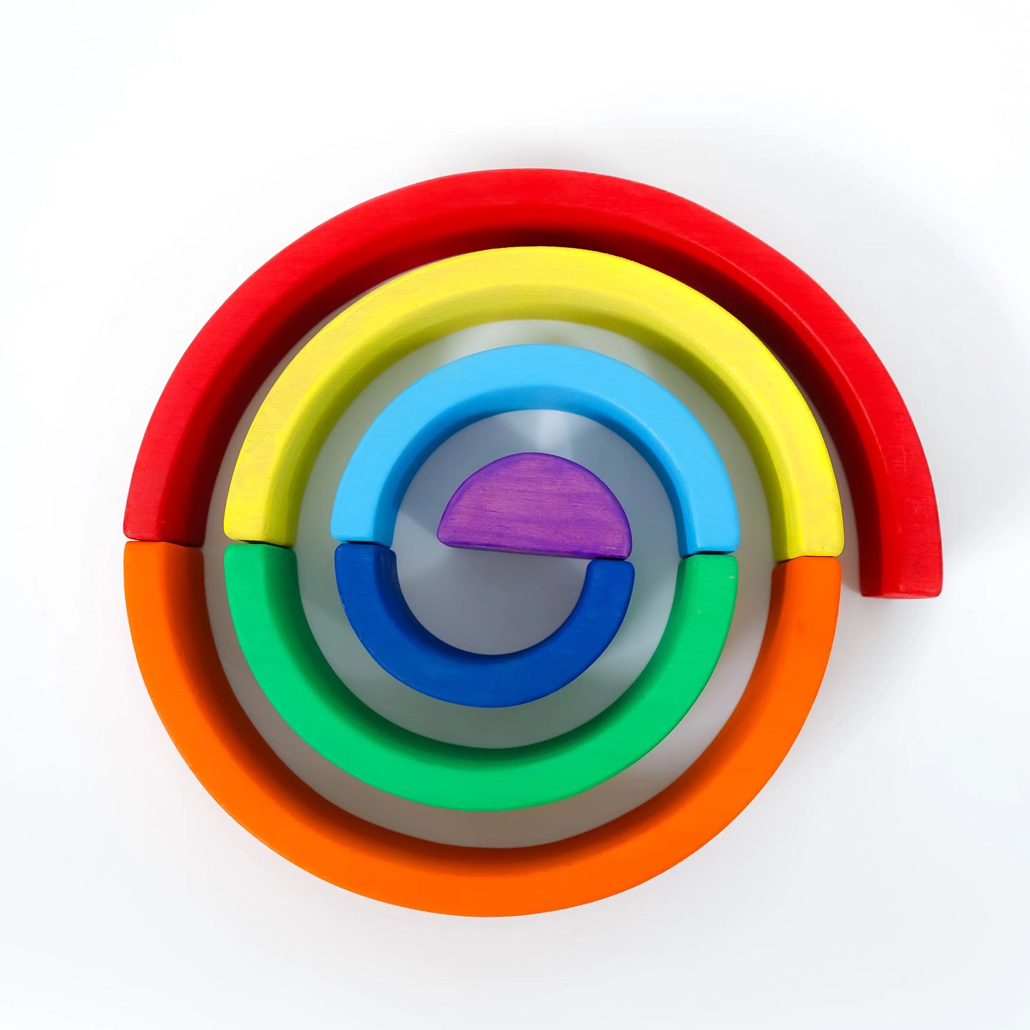 Curve Rainbow Wooden Stacker