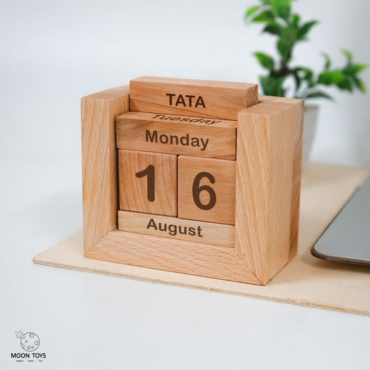Handcrafted Wooden Calendar