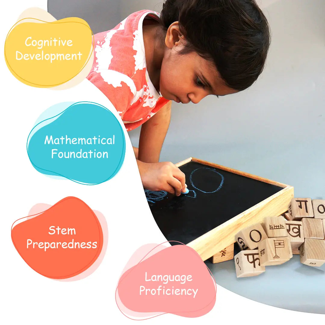 Playing baby with hindi blocks Toy | Benefits of Block Toys