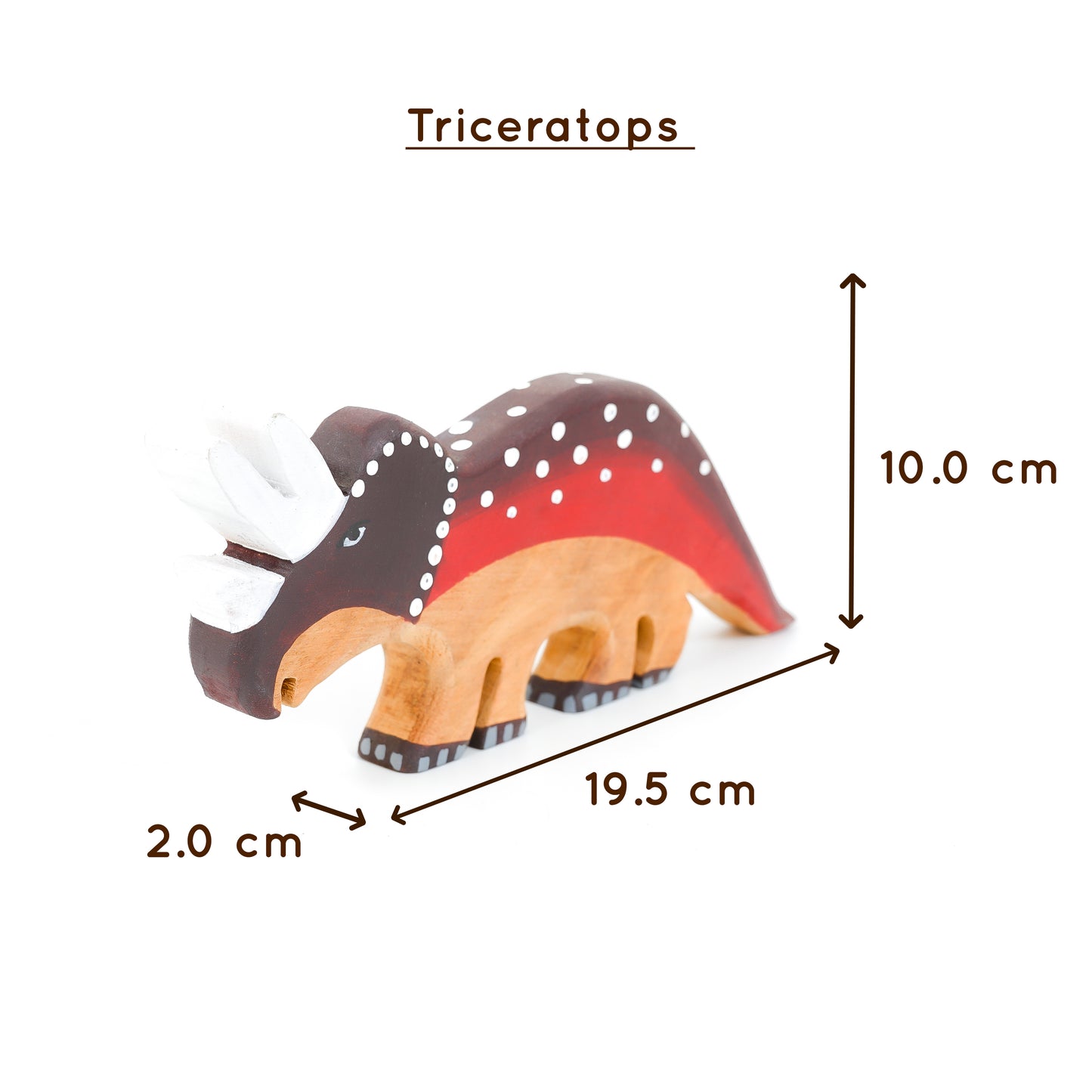 Jurassic World Wooden Dinosaur Toy Set – Eco-Friendly Neem Wood Educational Playset