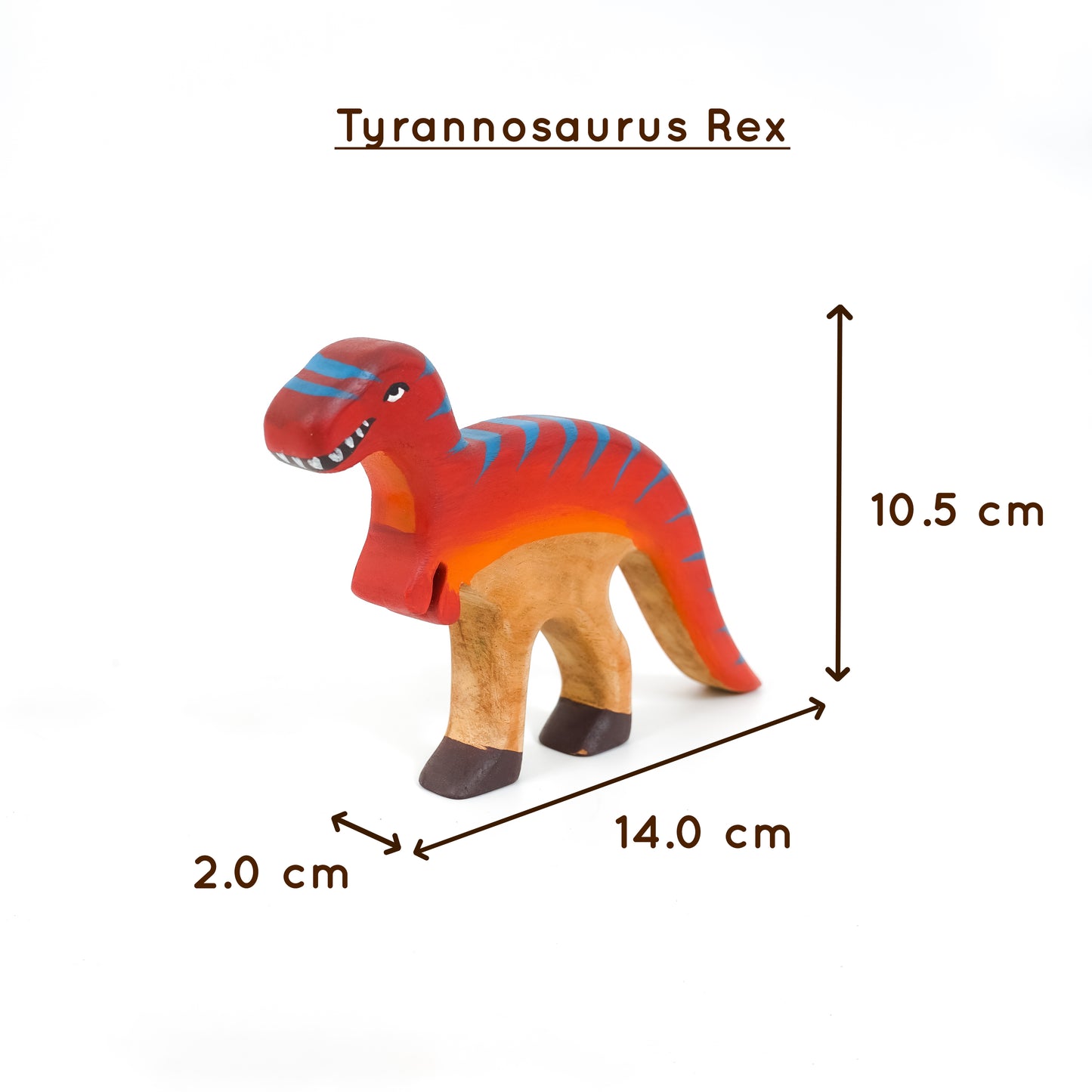 Jurassic World Wooden Dinosaur Toy Set – Eco-Friendly Neem Wood Educational Playset