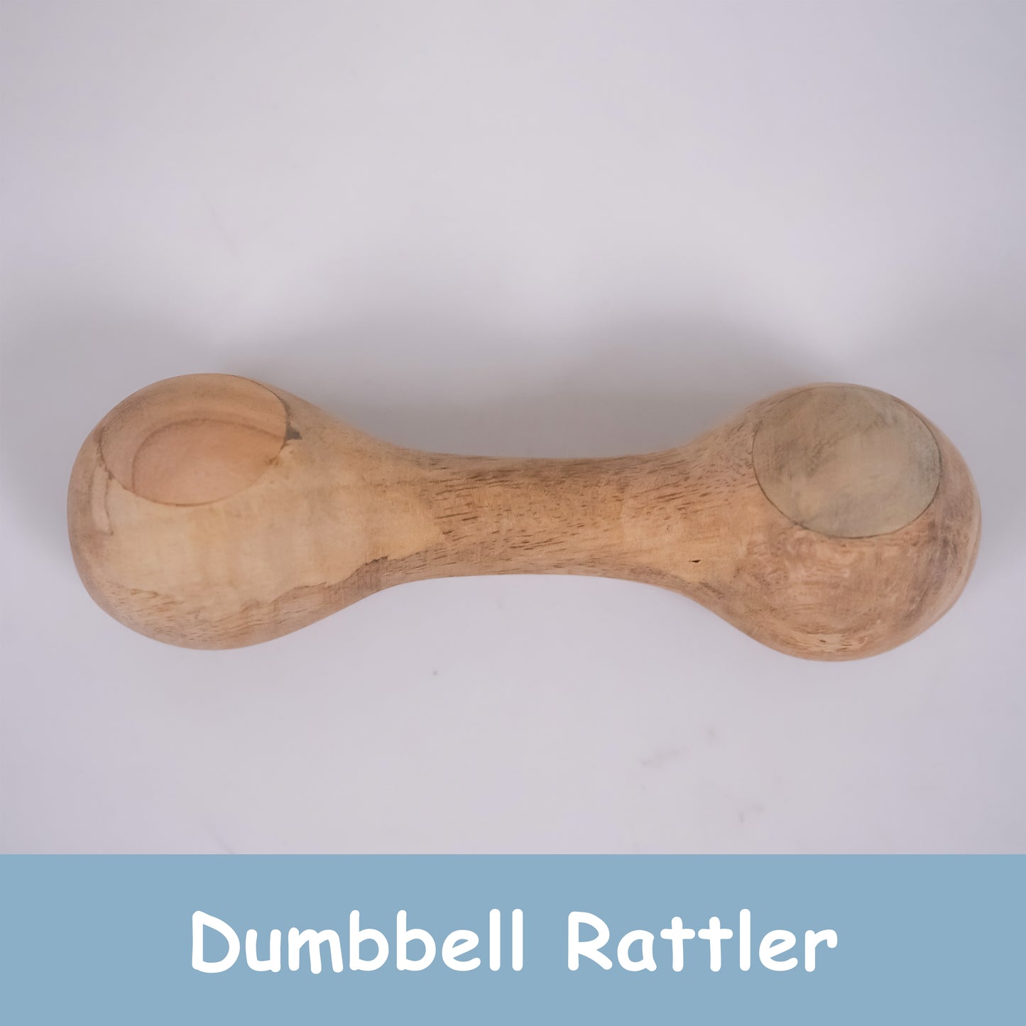 Neem Wood Dumbbell Rattle