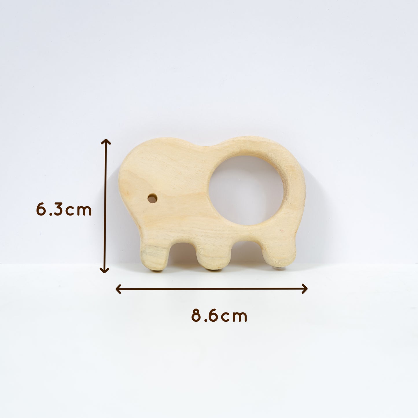 Elephant Wooden Teether & Whale Wooden Teether