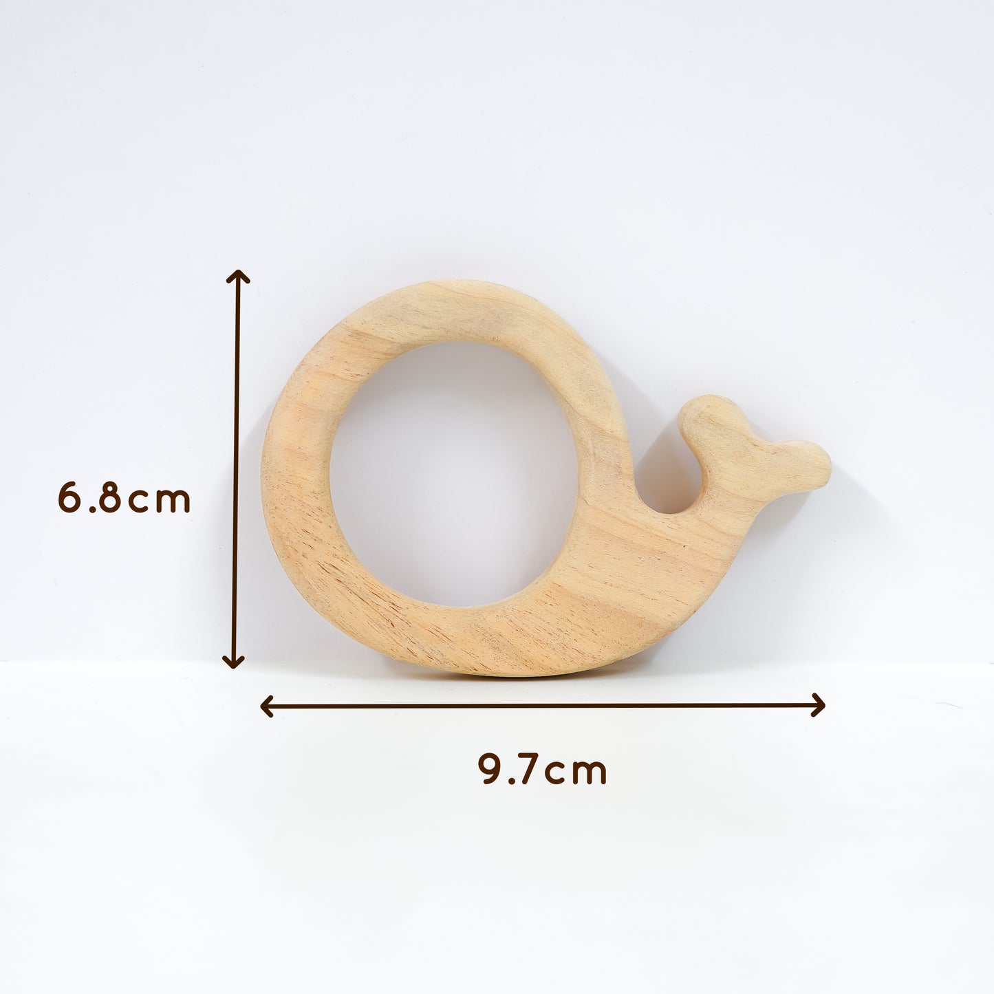 Elephant Wooden Teether & Whale Wooden Teether
