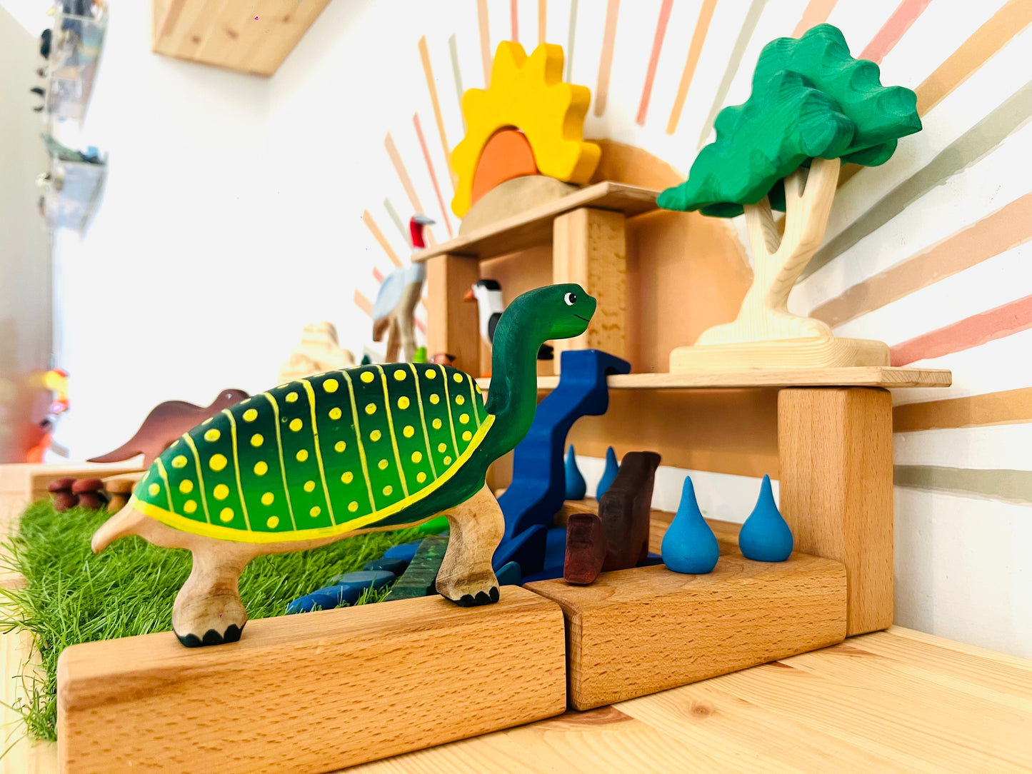 Wild Wonders of India Wooden Figurine Set | Handcrafted Wildlife Storytelling Toys for Imaginative Play