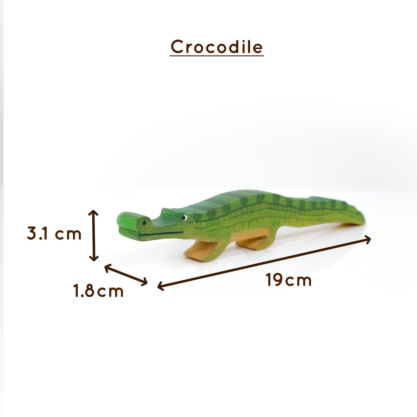 Wild Wonders of India Wooden Figurine Set | Handcrafted Wildlife Storytelling Toys for Imaginative Play