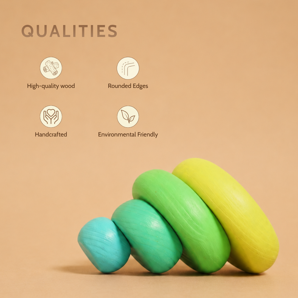 Pebbles Stacker - Green