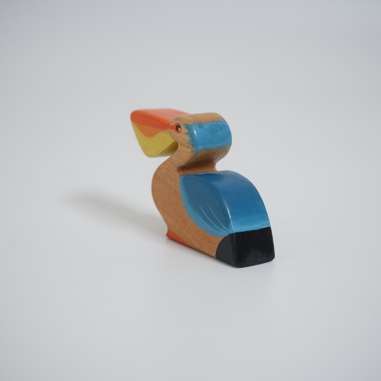 Wooden Pelican Toy | Handcrafted Pinewood Bird Figurine