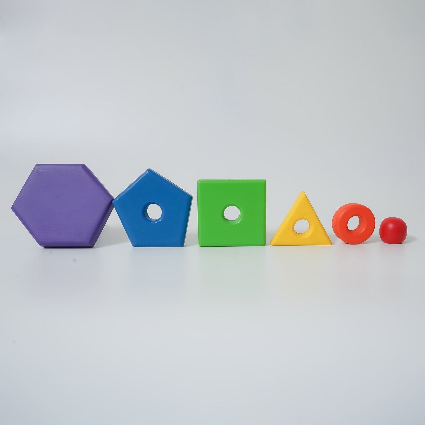 Rainbow Wooden Stacker Toys – Shape