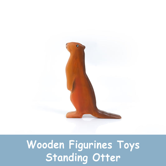 Otter Standing Wooden Toy – Eco-Friendly Handcrafted Animal Figurine