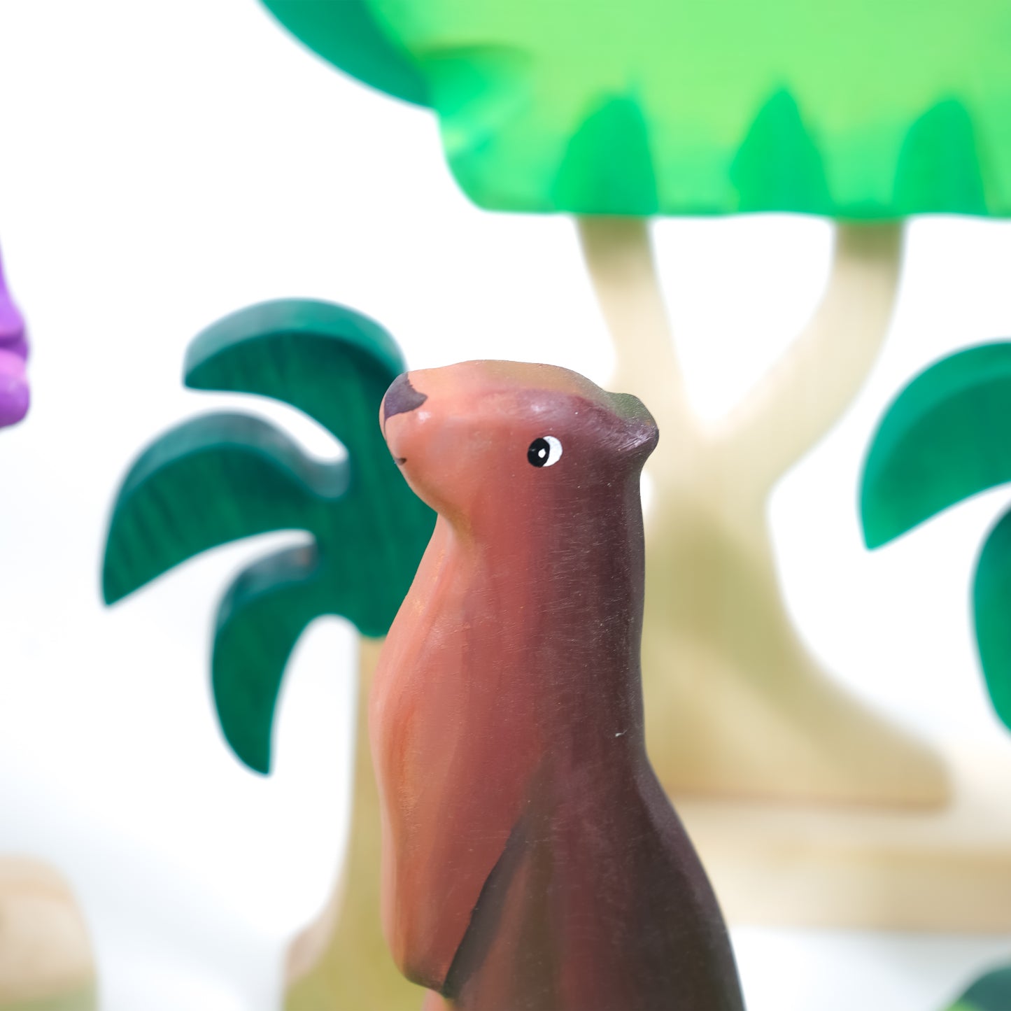 Otter Standing Wooden Toy – Eco-Friendly Handcrafted Animal Figurine