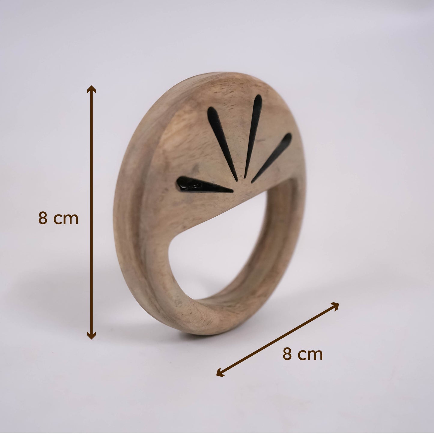 Tangerine Wooden Rattle & Round Sound Rattle