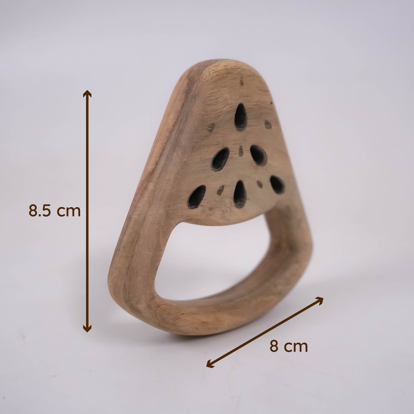 Handcrafted Wooden Rattle Set for Babies – Watermelon, Round Sound & Dumbbell