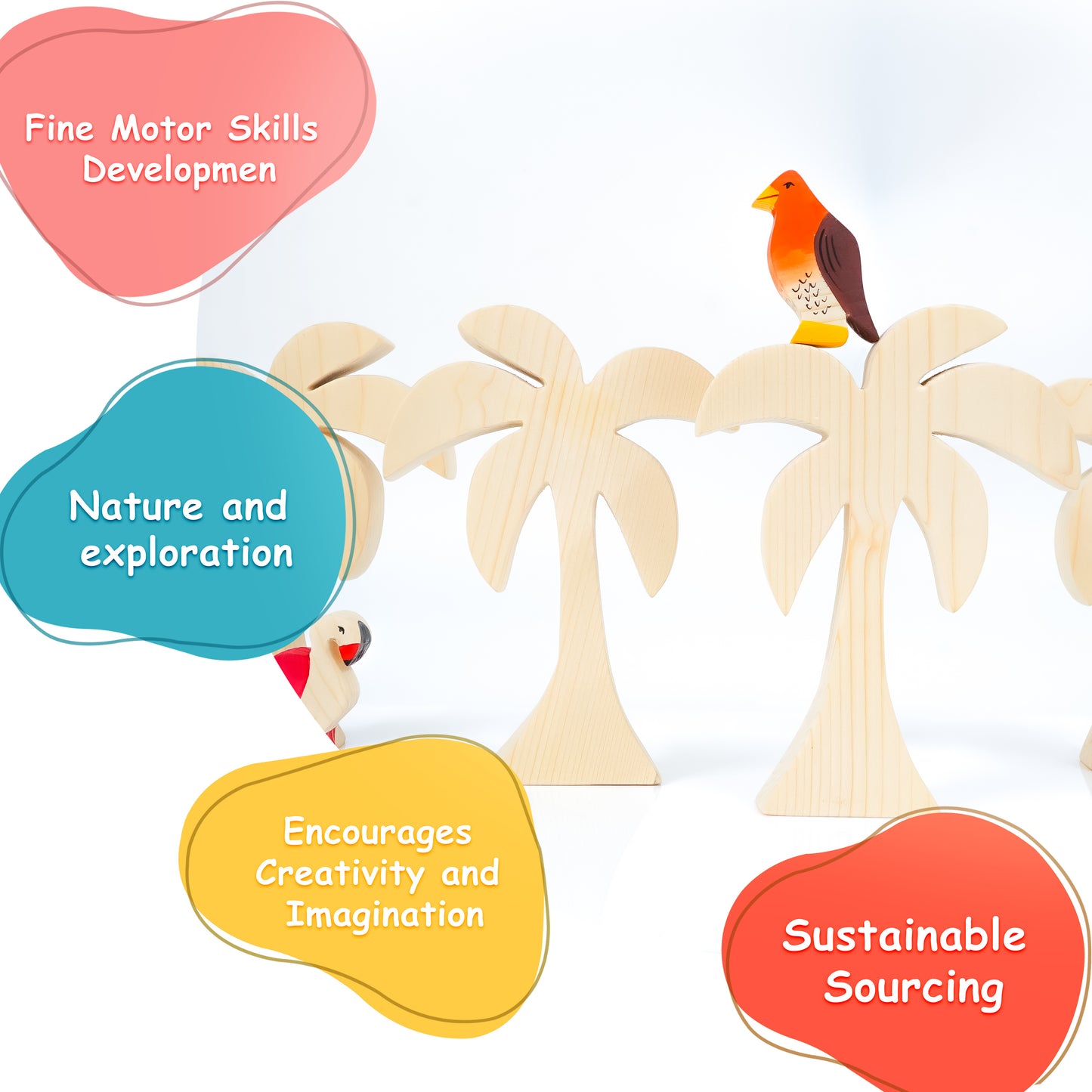 Wooden Palm Tree Toys