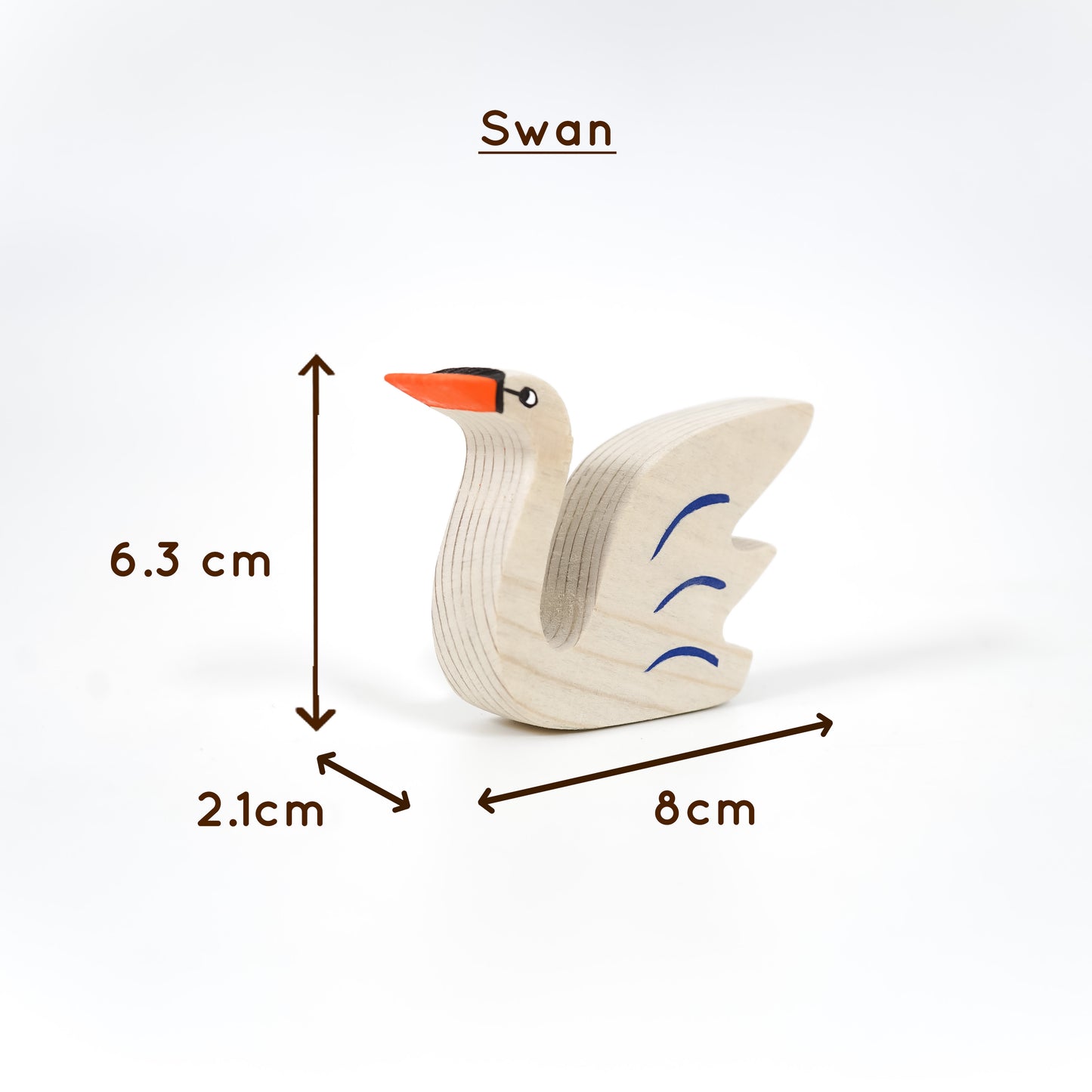 MoonBirds Wooden Bird Figurine Set – Neem Wood Montessori Toys