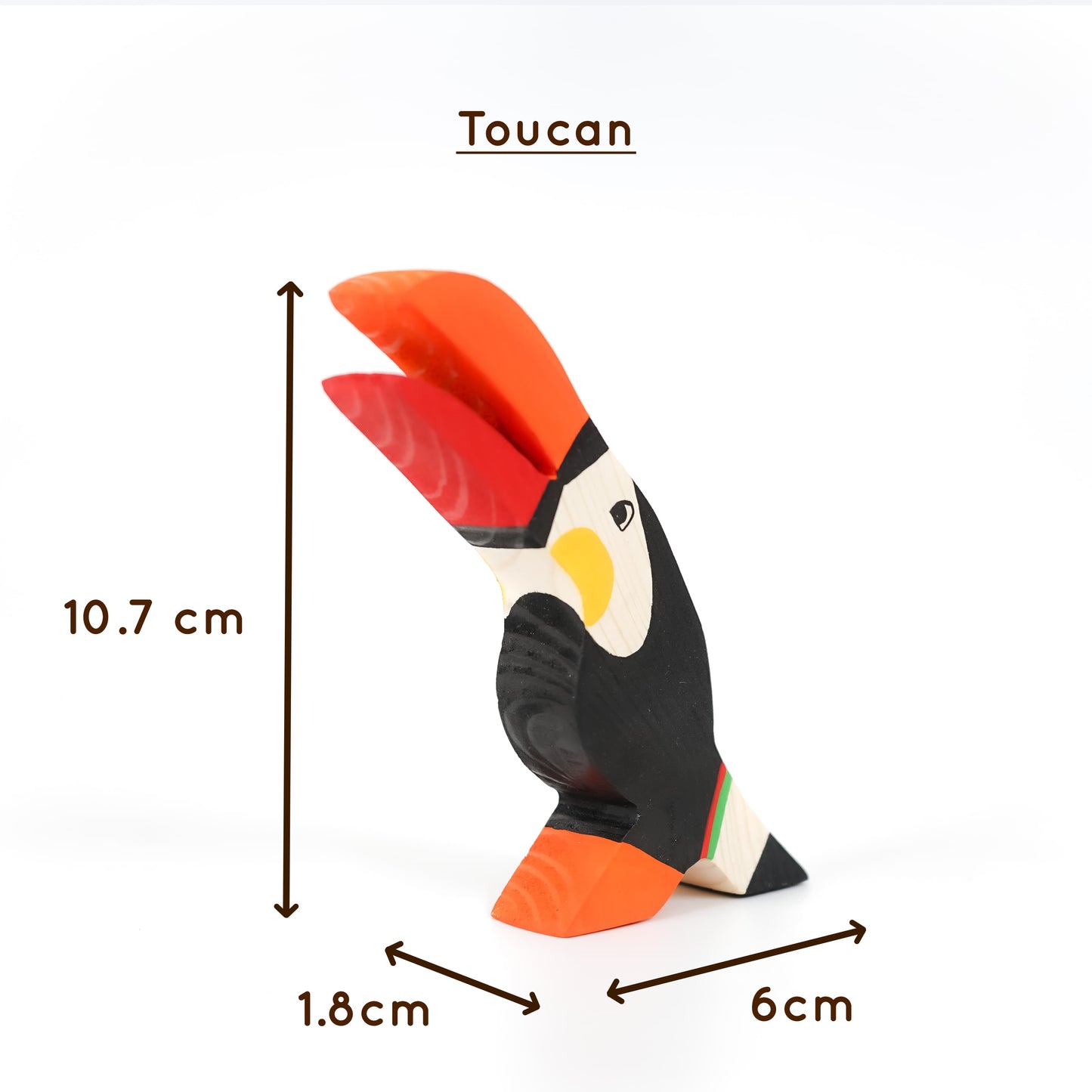 MoonBirds Wooden Bird Figurine Set – Neem Wood Montessori Toys