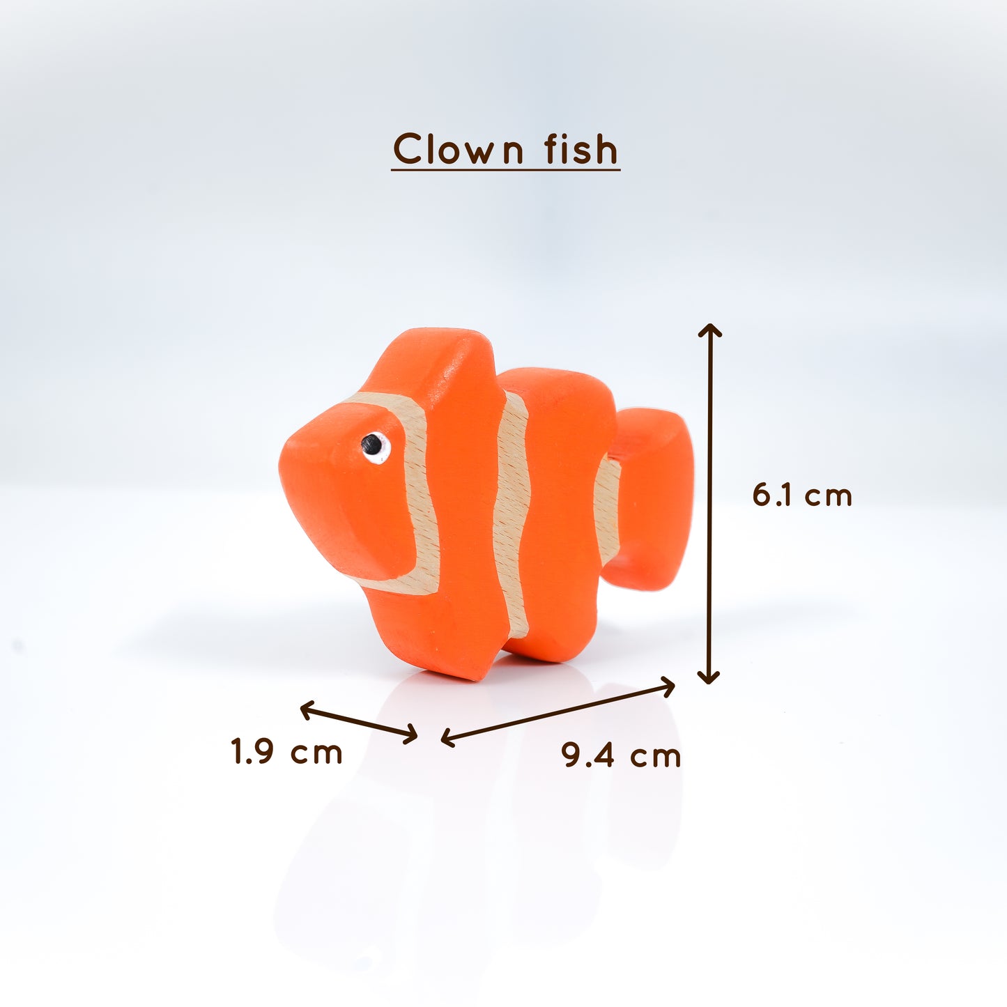 Wooden Ocean Animal Toys Set – Handcrafted Neem Wood Sea Creatures