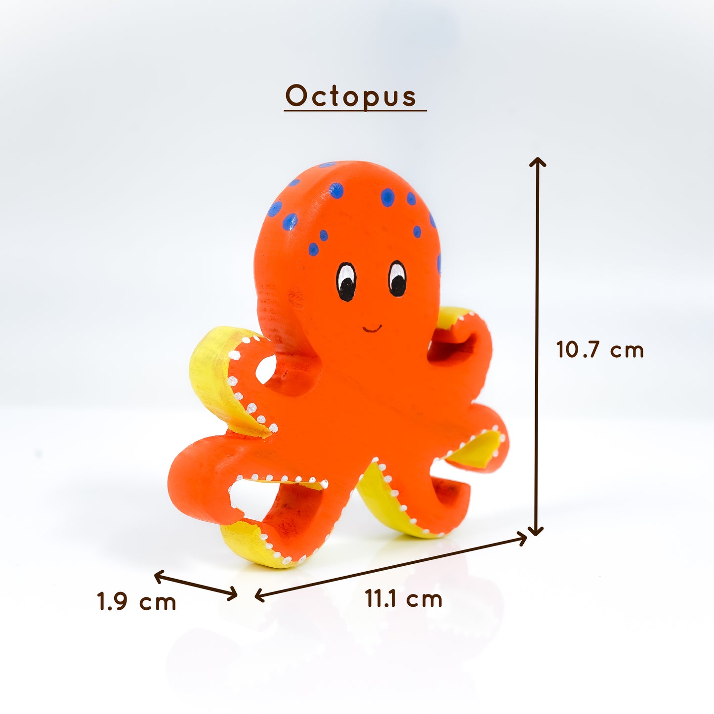 Wooden Ocean Animal Toys Set – Handcrafted Neem Wood Sea Creatures