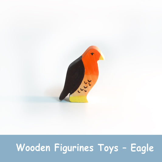 Handcrafted Wooden Eagle Toy – Neem Wood Bird Figurine
