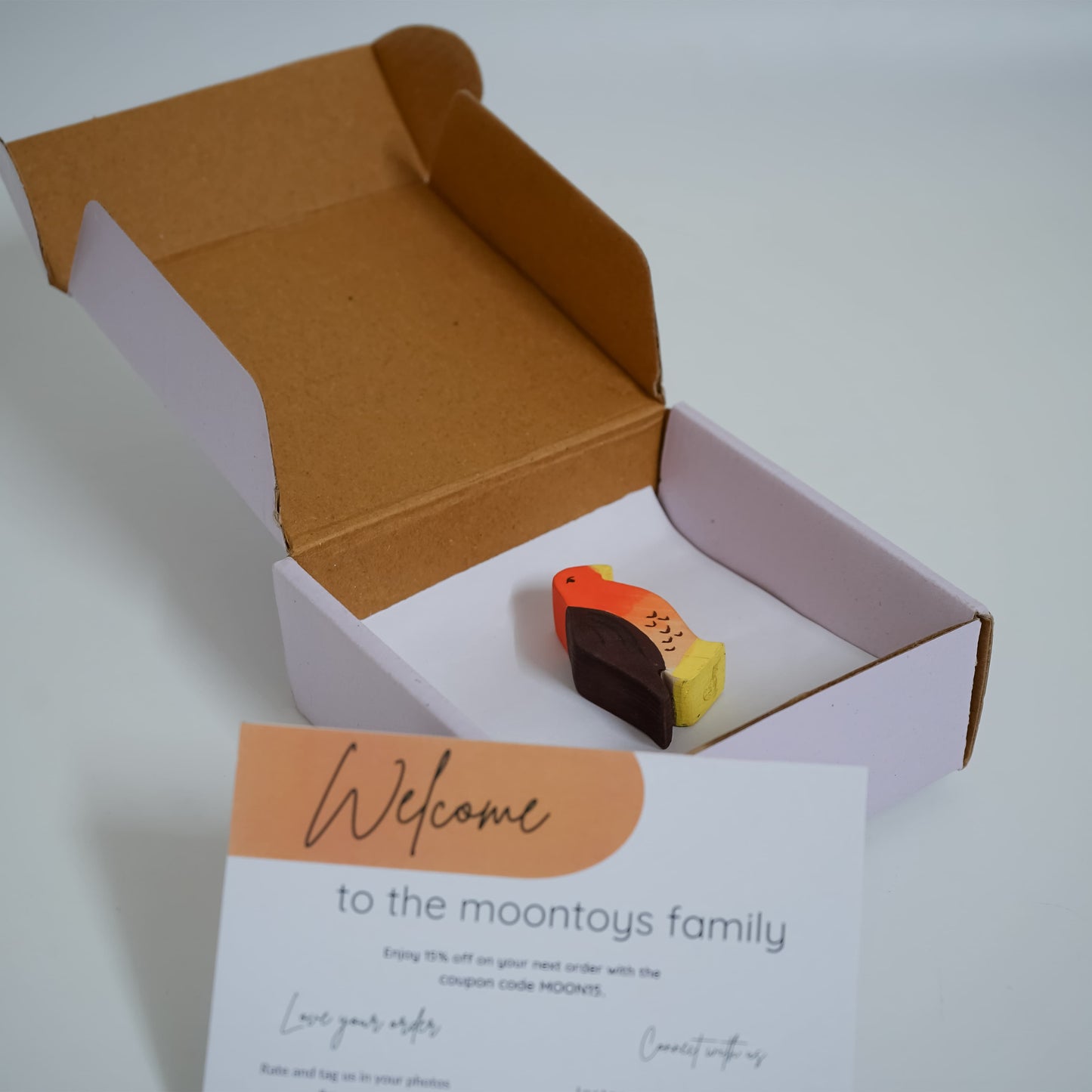 Handcrafted Wooden Eagle Toy – Neem Wood Bird Figurine