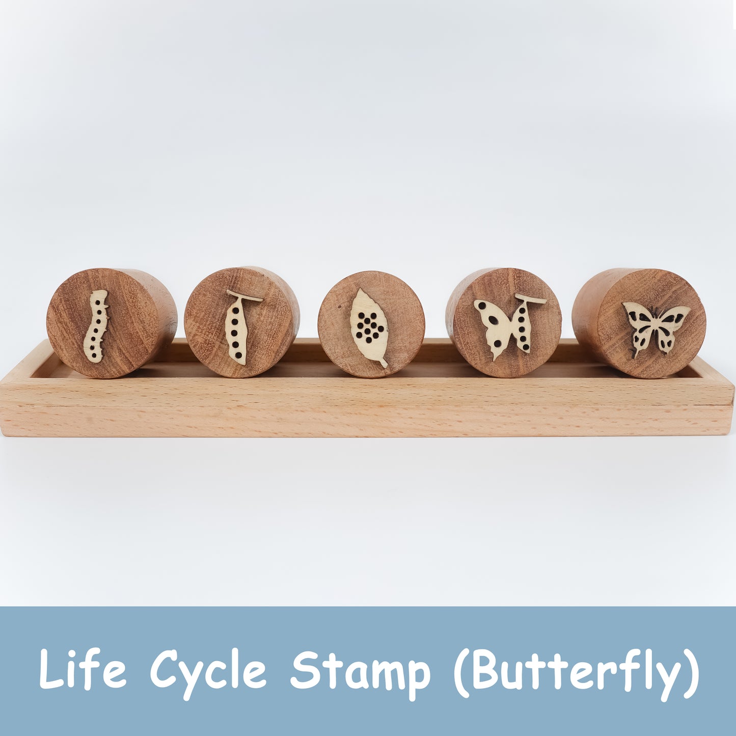 Wooden Butterfly Stamp Set