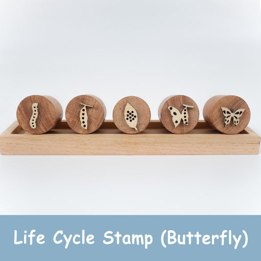 Wooden Butterfly Stamp Set