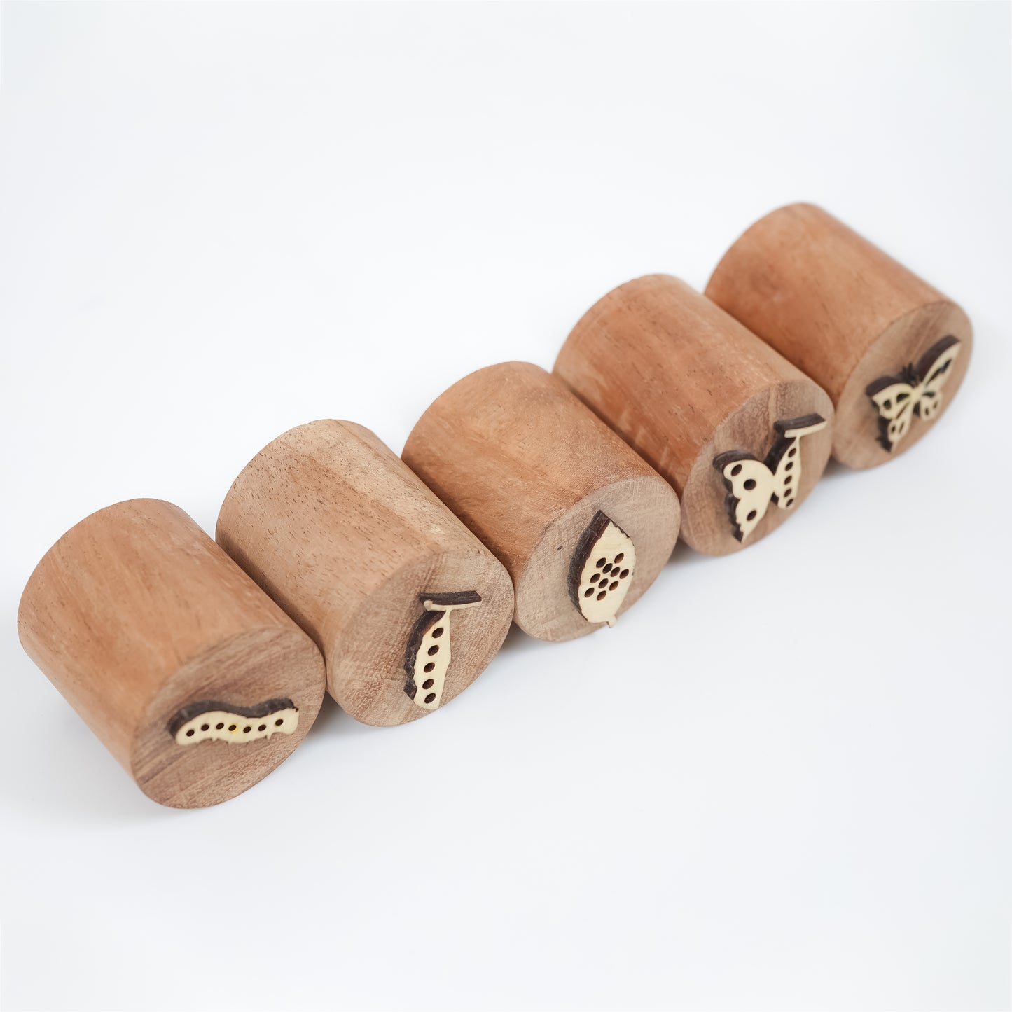 Wooden Butterfly Stamp Set