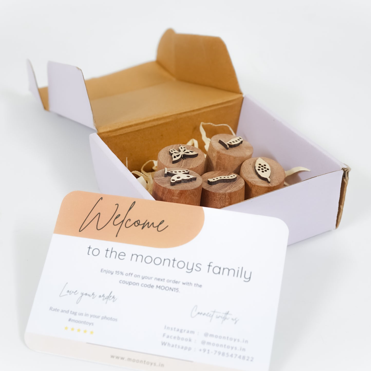 Wooden Butterfly Stamp Set