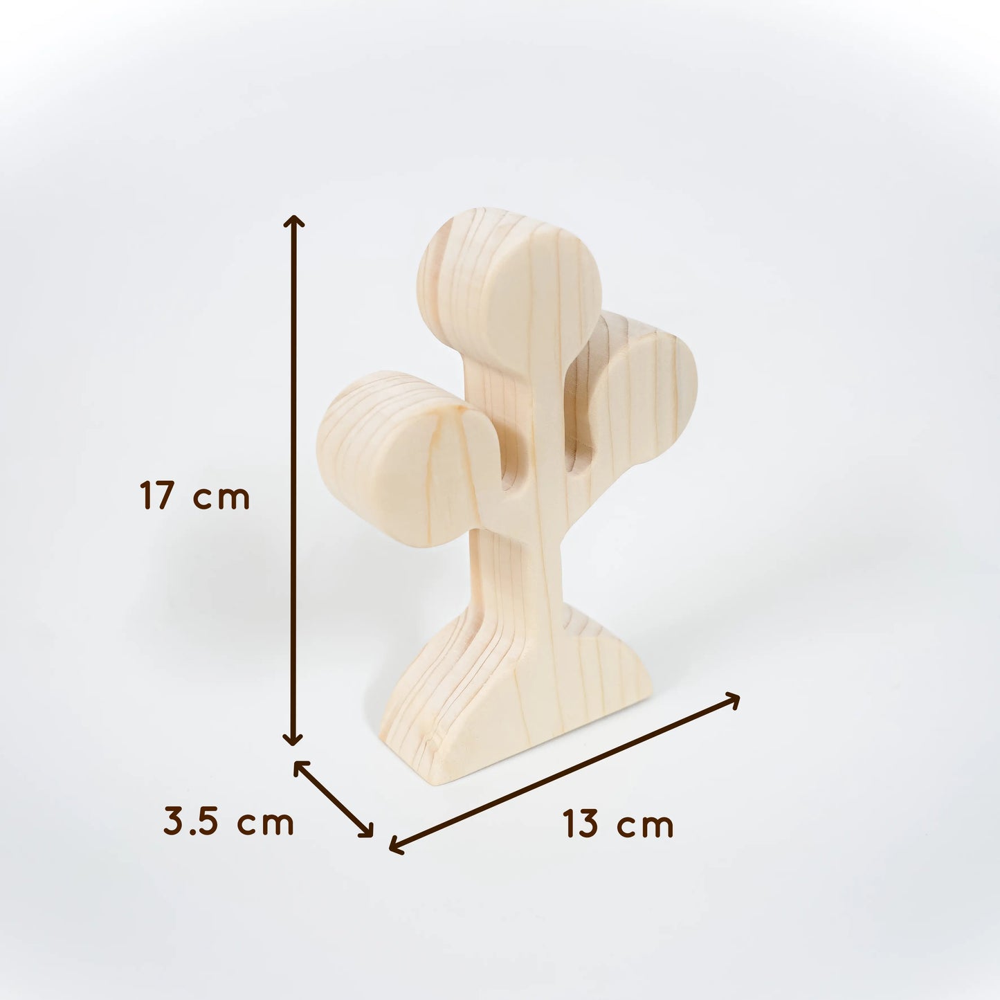 Natural Wooden Circular Leaf Tree Toy