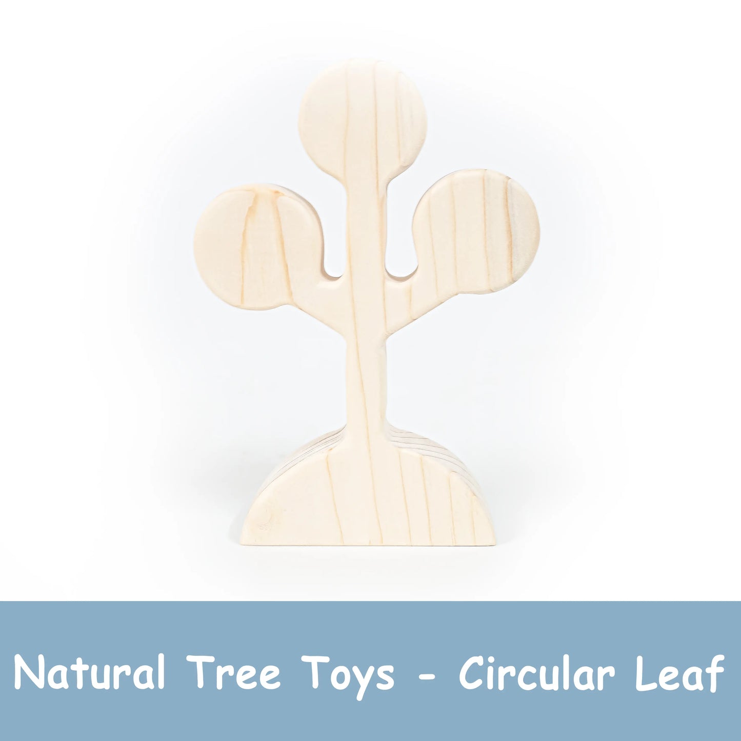 Natural Wooden Circular Leaf Tree Toy