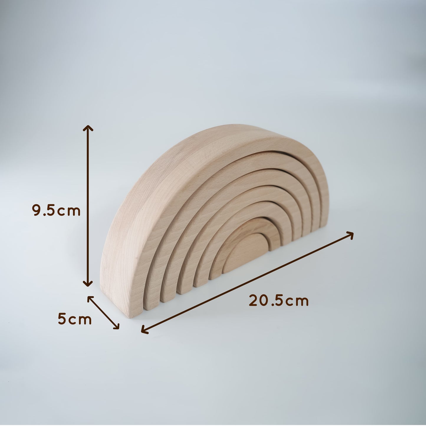 Montessori Wooden Arch Stacker Toy for Toddlers