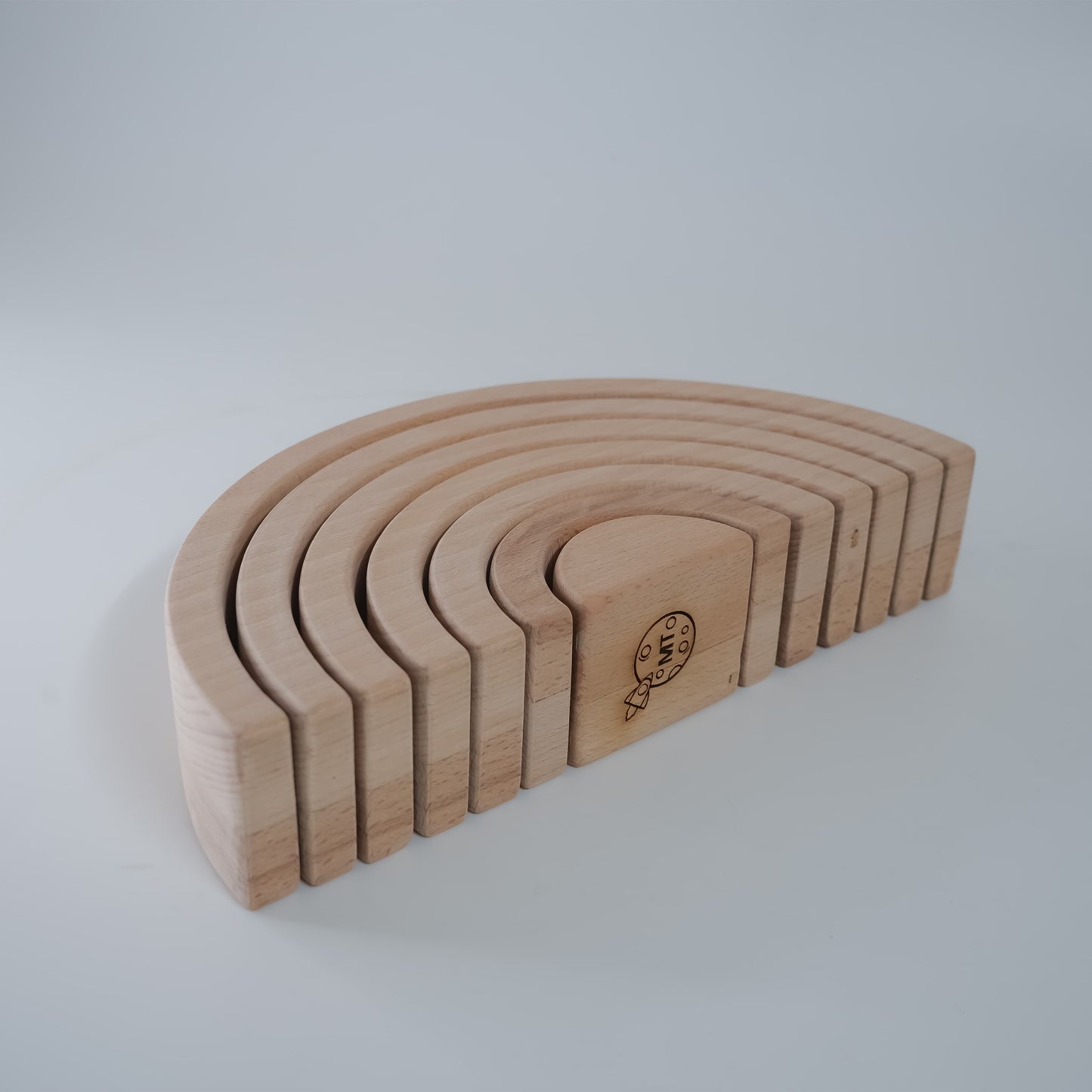 Montessori Wooden Arch Stacker Toy for Toddlers