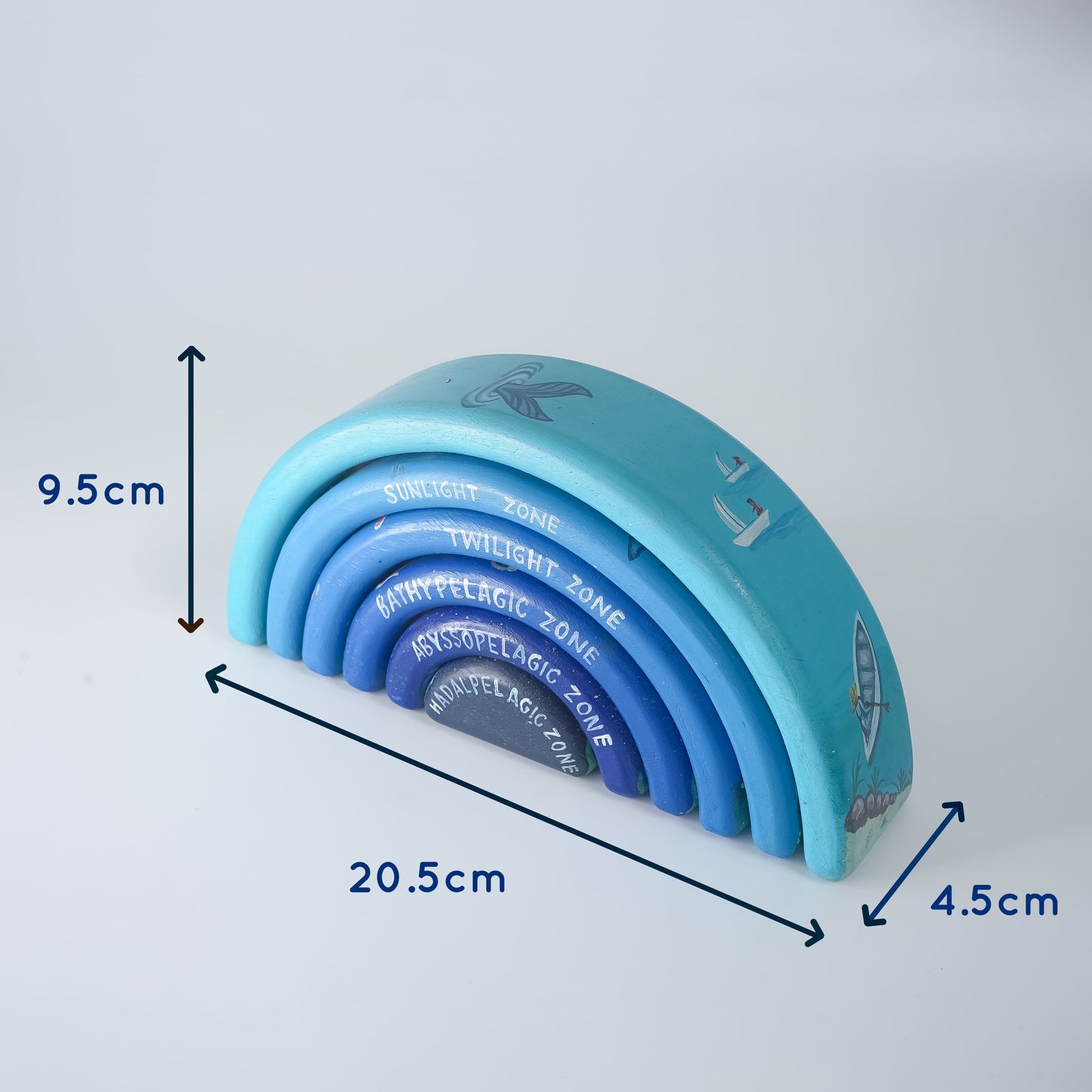 Ocean Zone Wooden Stacker