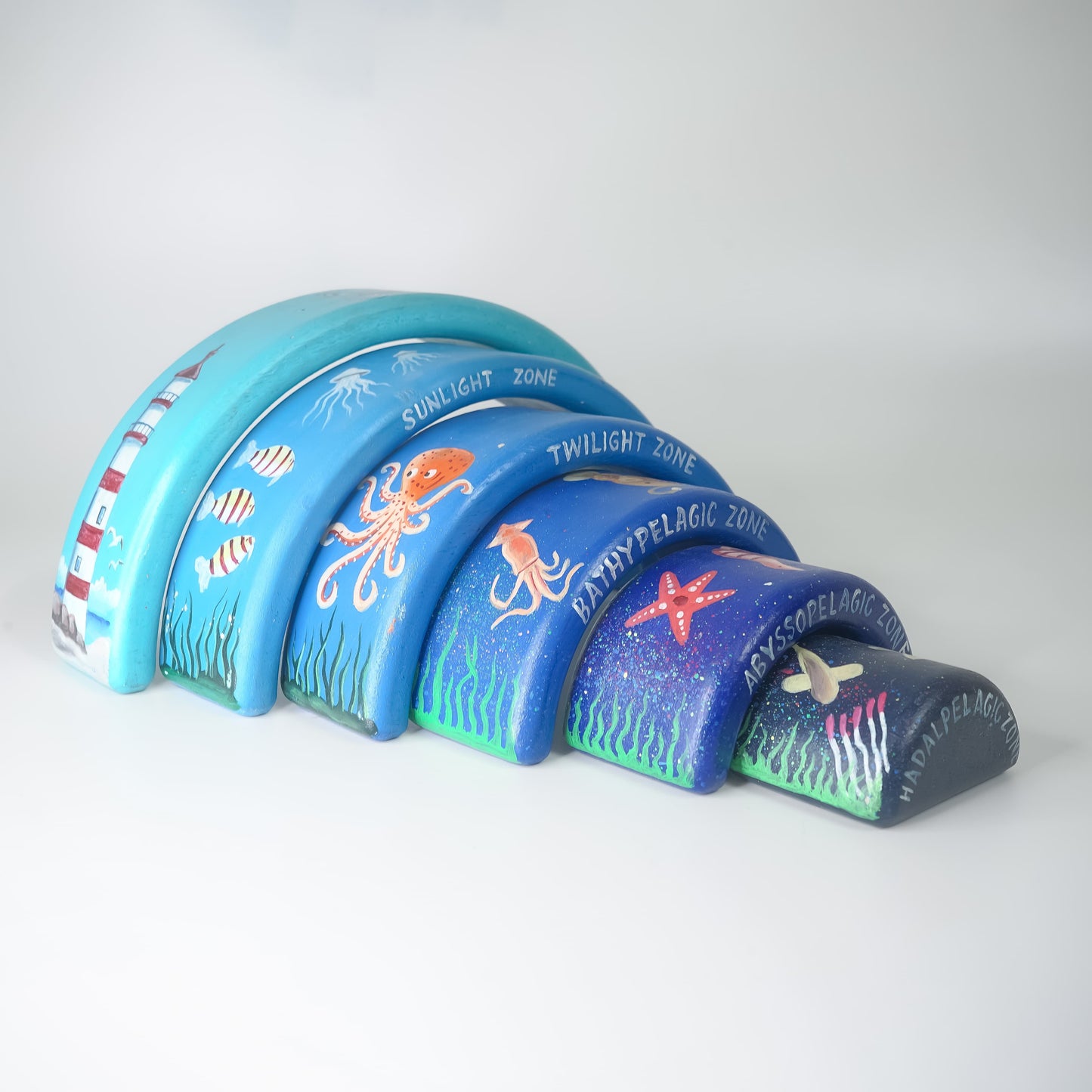 Ocean Zone Wooden Stacker