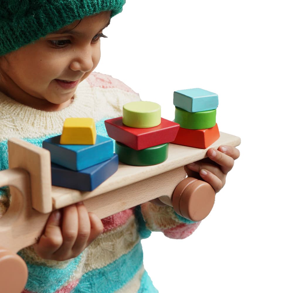 Baby with shape Stacker truck