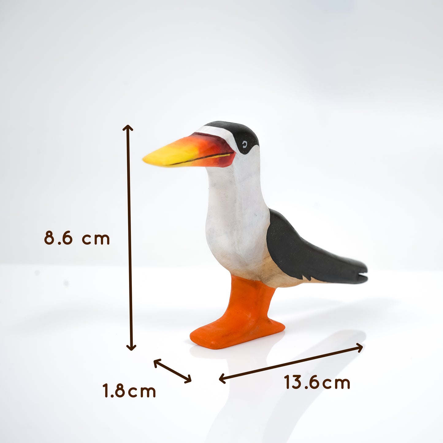 Skimmer Wooden Toy – Handcrafted Indian Skimmer Figurine