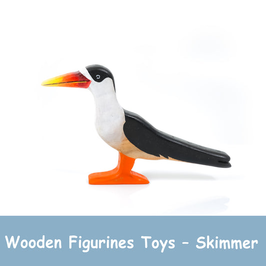 Skimmer Wooden Toy – Handcrafted Indian Skimmer Figurine