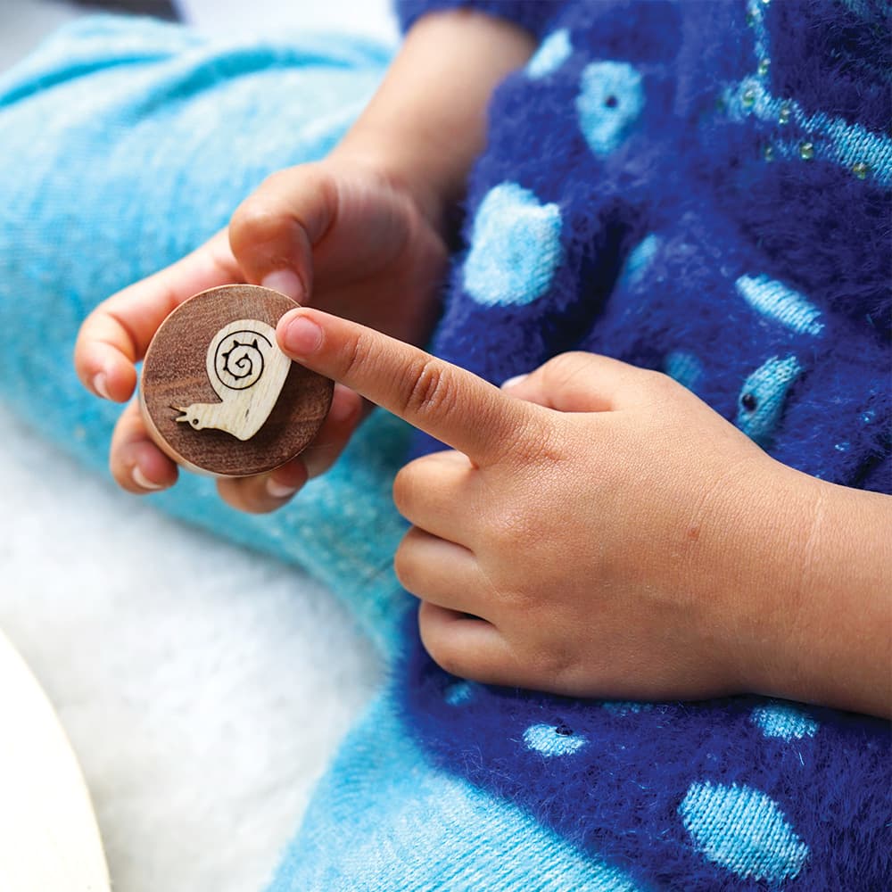 Wooden Insects Stamps Toy