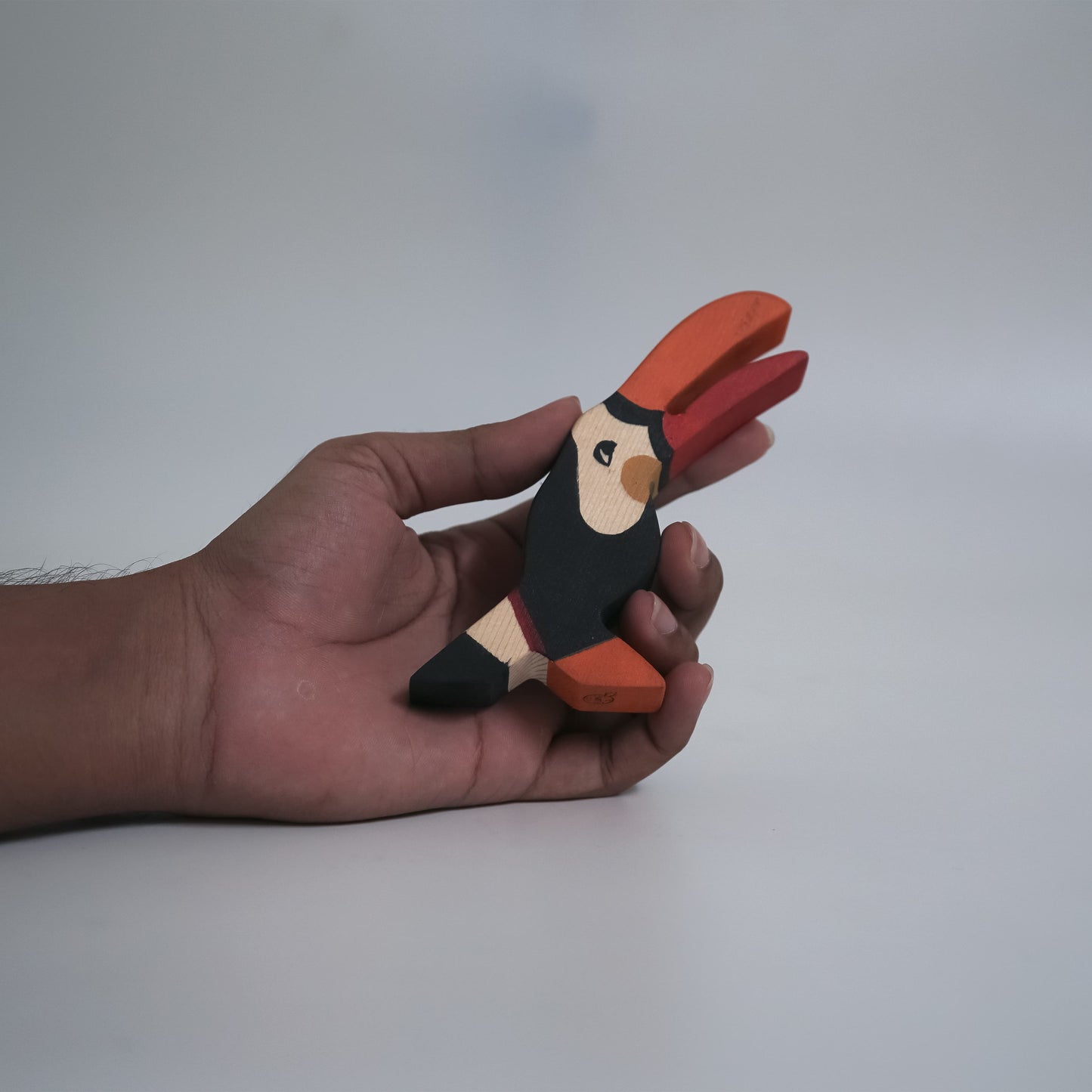 Handcrafted Wooden Toucan Toy – Neem Wood Bird Figurine
