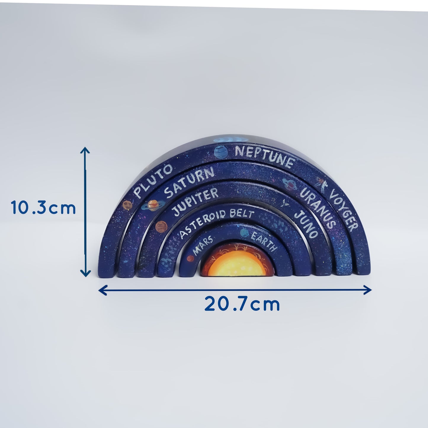 Solar System Wooden Stacker Toy