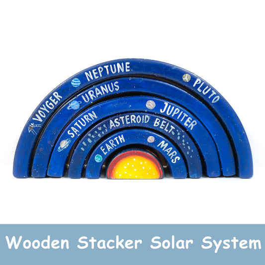Solar System Wooden Stacker Toy