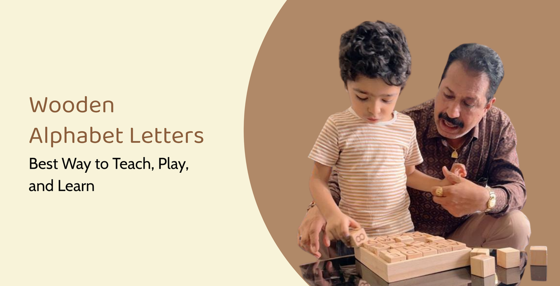 Wooden Alphabet Letters -  Best Way to Teach, Play, and Learn