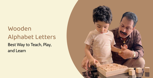 Wooden Alphabet Letters -  Best Way to Teach, Play, and Learn