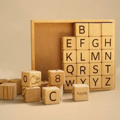 Wooden English alphabet toys 