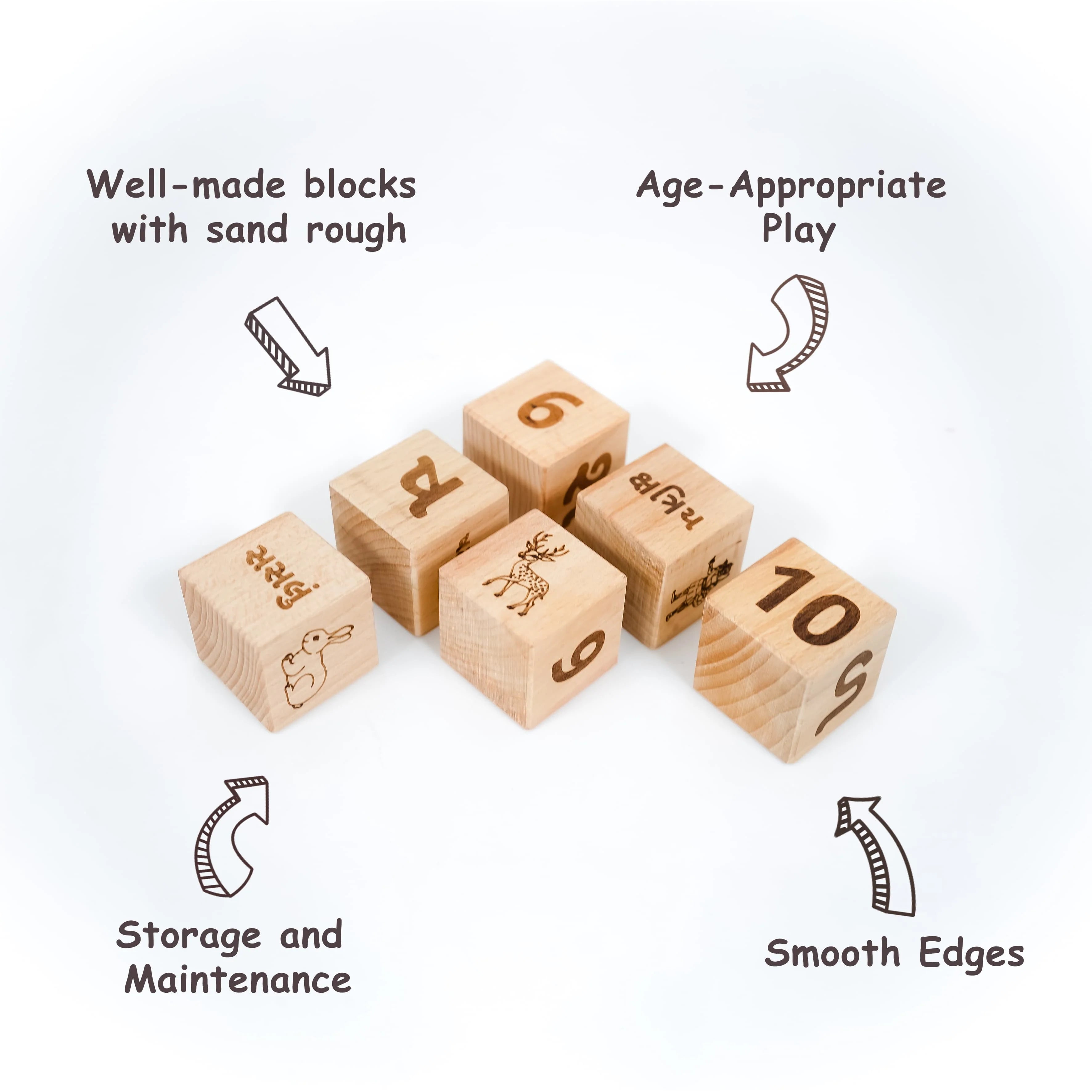 Gujrati Alphabet Educational Block Set