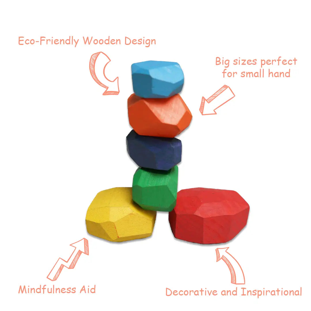 Kedy Features of  Wooden Zen Blocks Toys