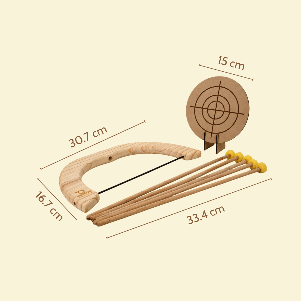 Wooden Bow and Arrow Set